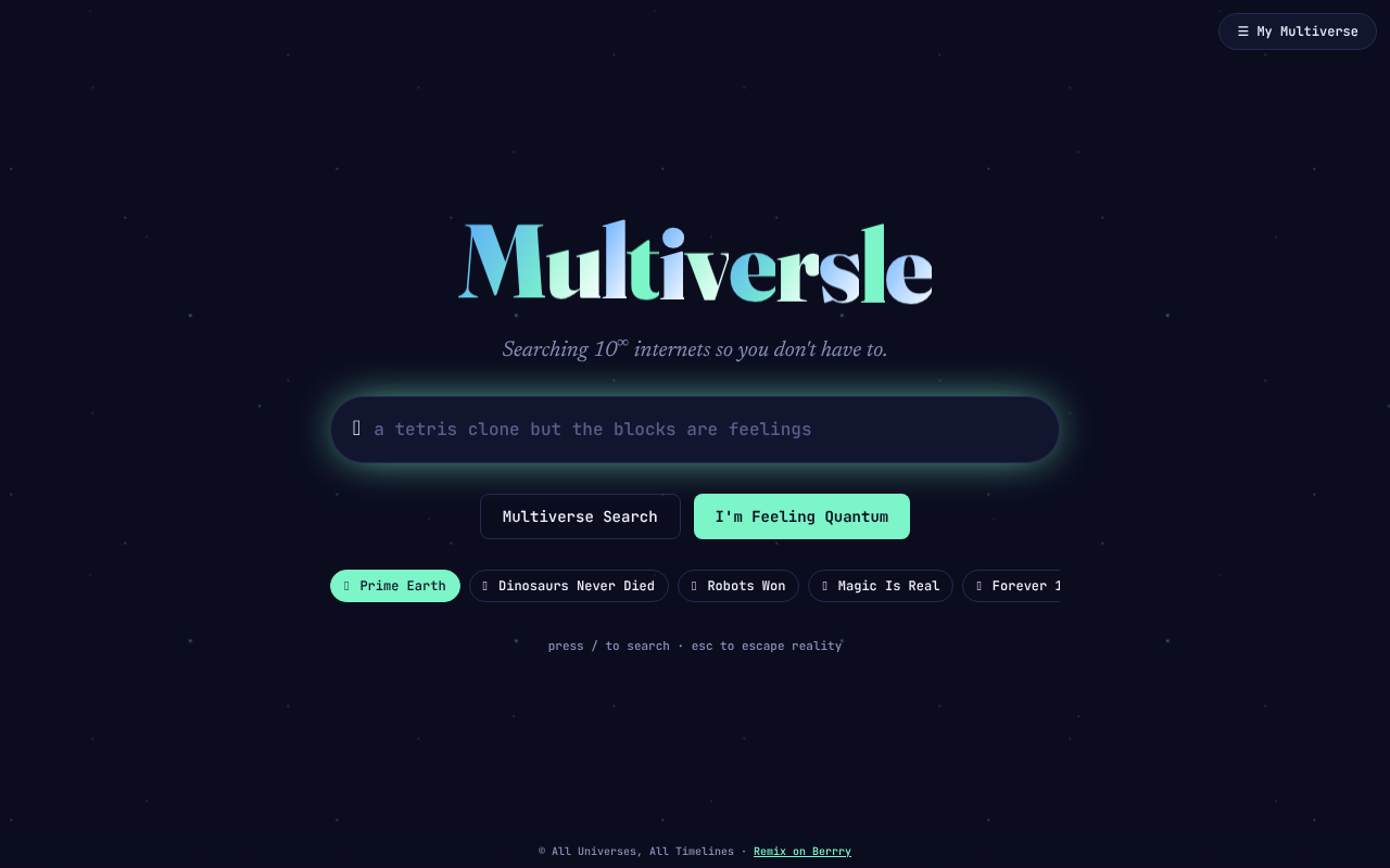 multiverse-search-google app