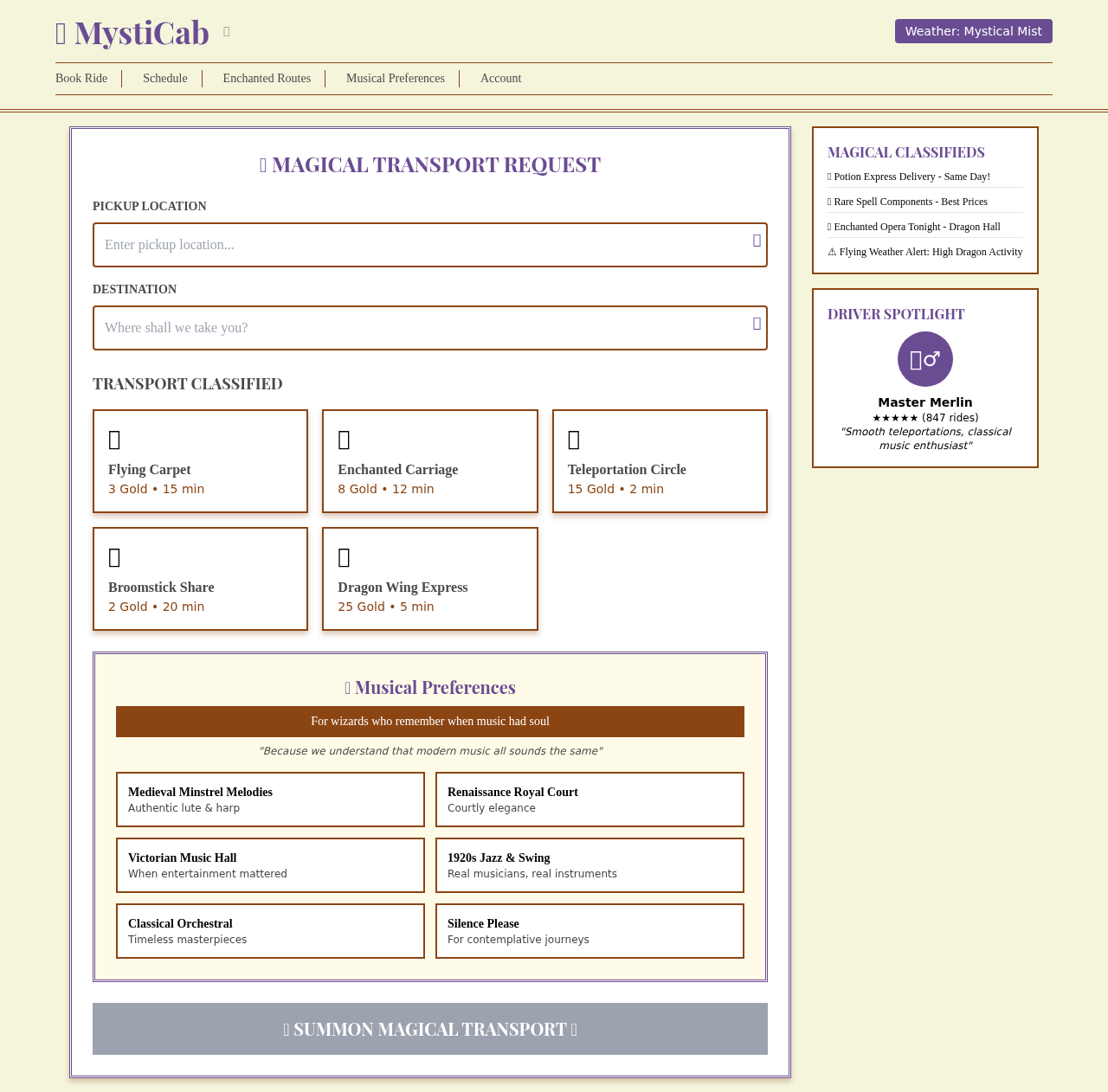 mysticab app