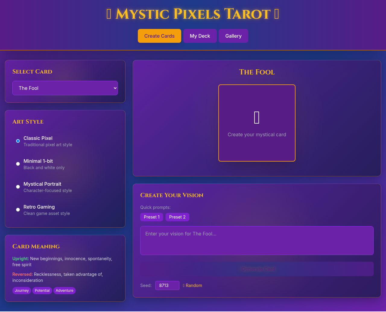 mysticpixels app