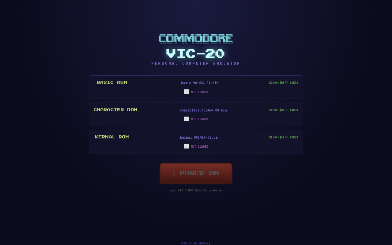myvic20 app