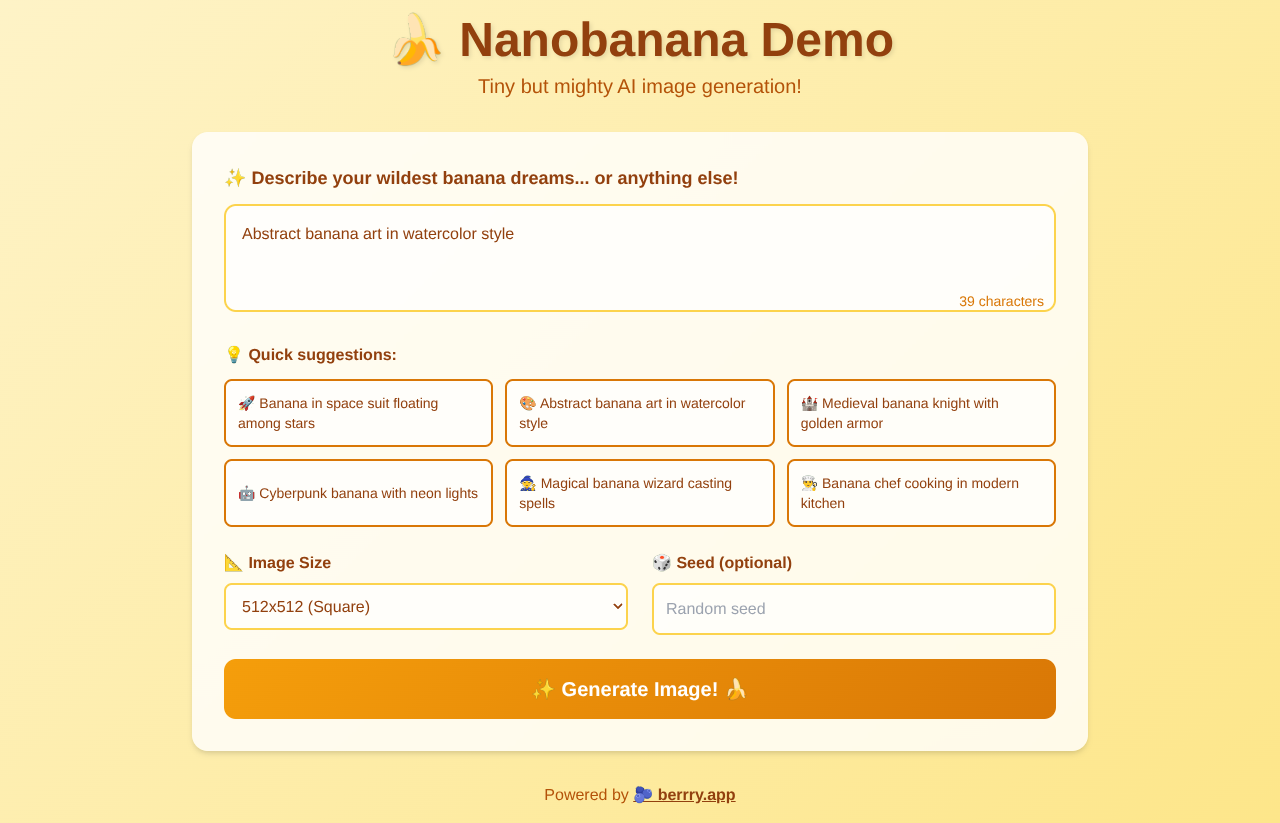 Nanobanana Generator screenshot