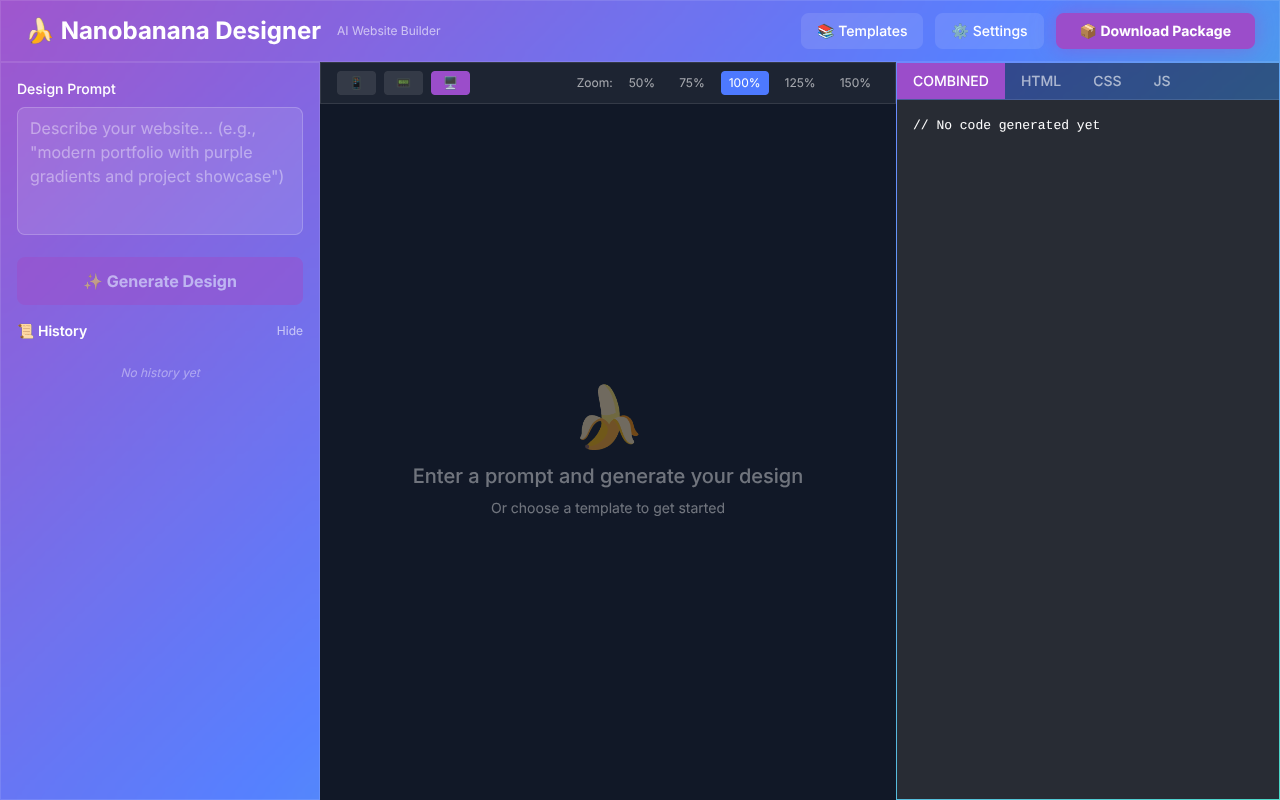 nanobananadesigner app