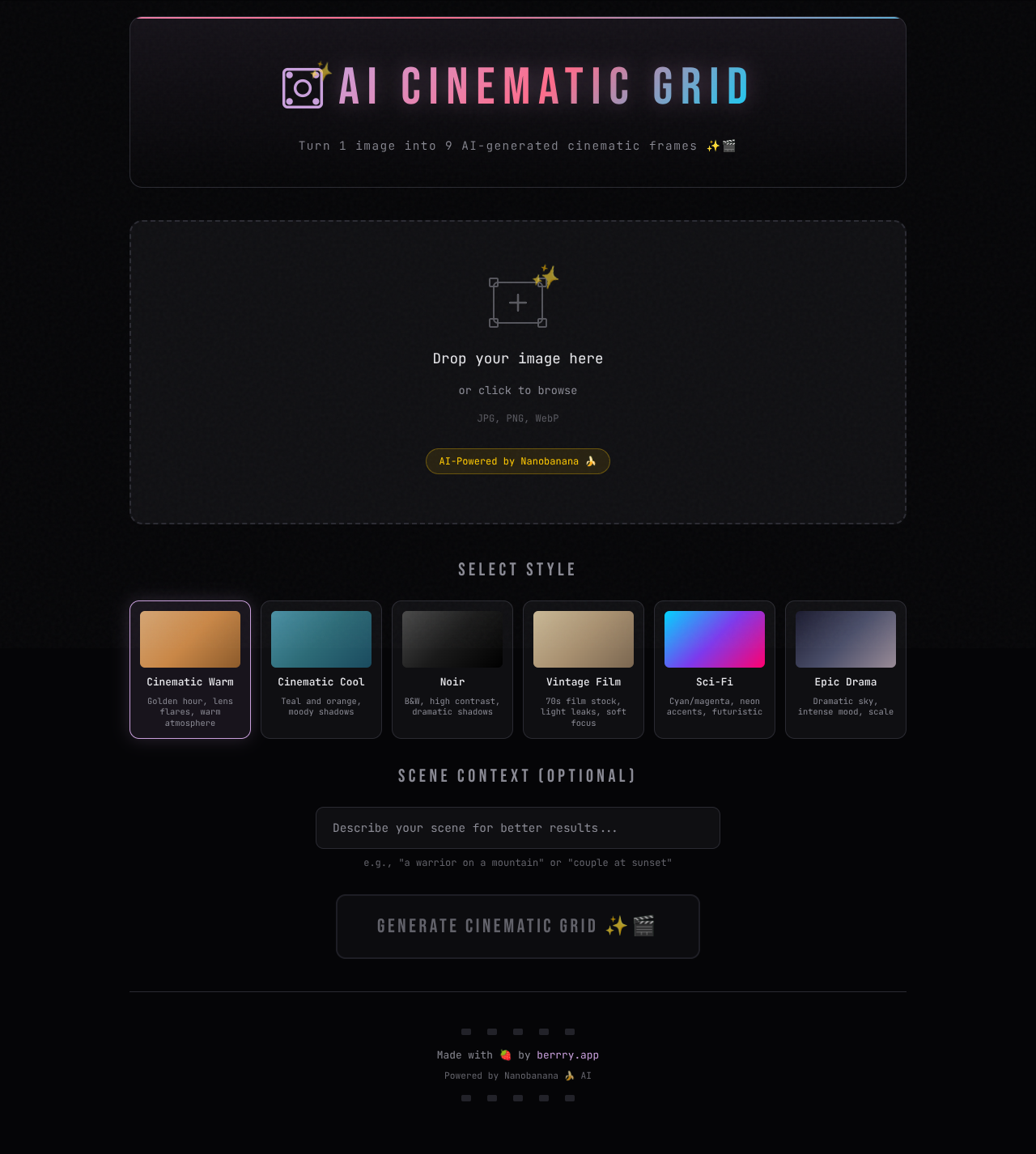 nanocinema app