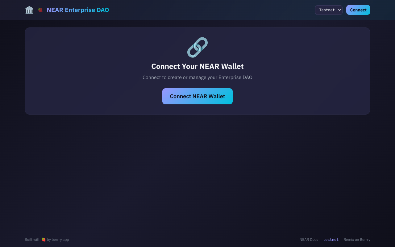 NEAR Enterprise DAO screenshot