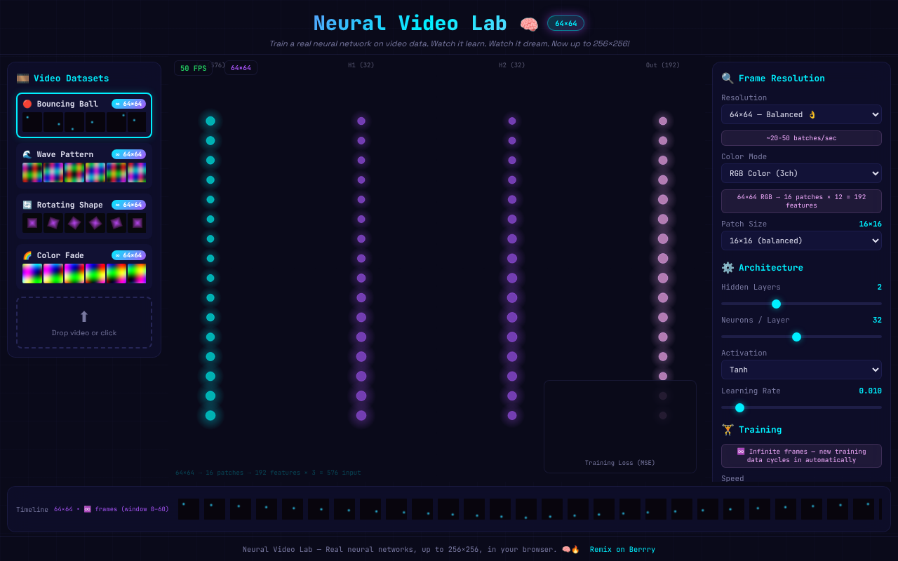 Neural Video Lab screenshot