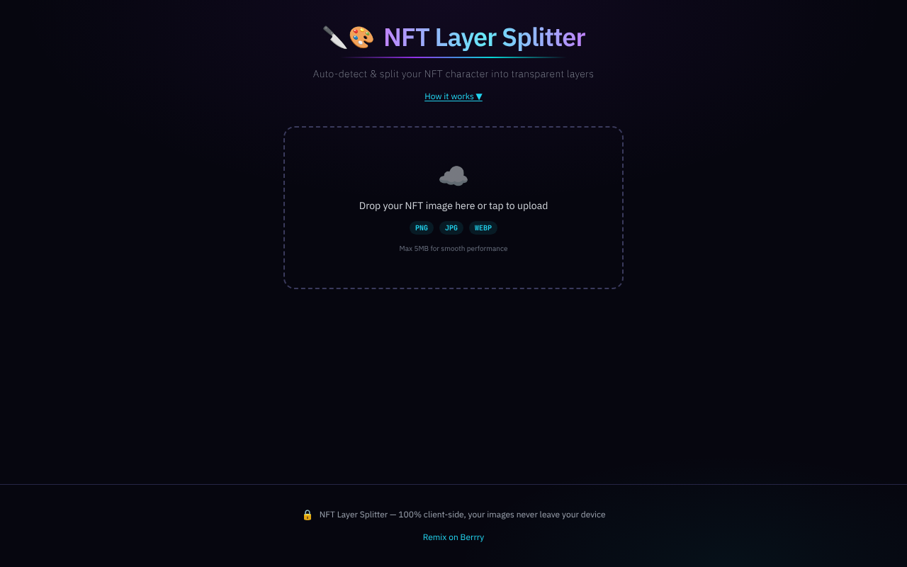 nft-layer-splitter app