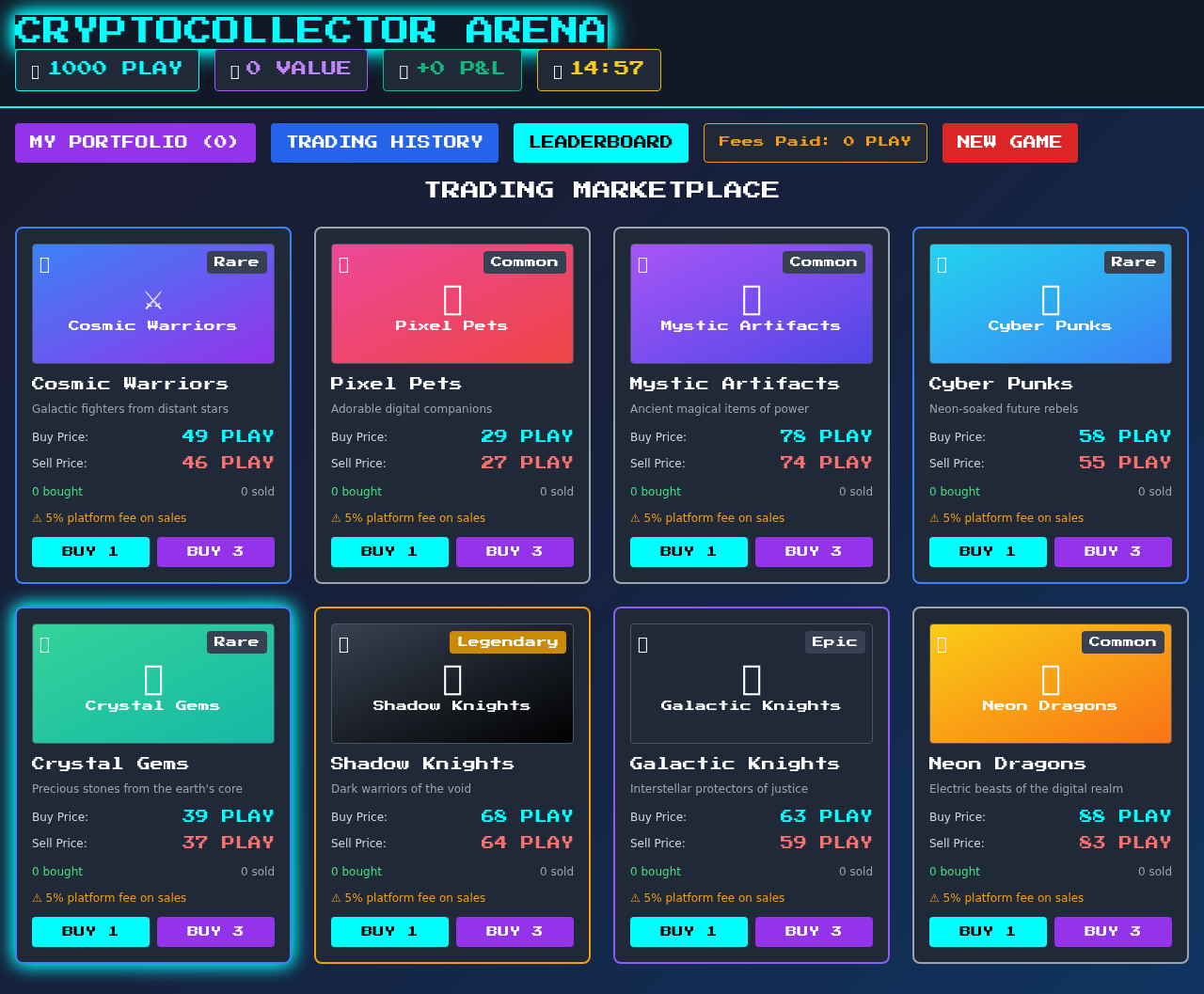 NFT Trader Arena screenshot