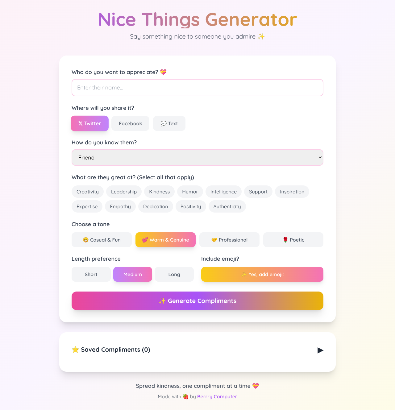 nicethings app