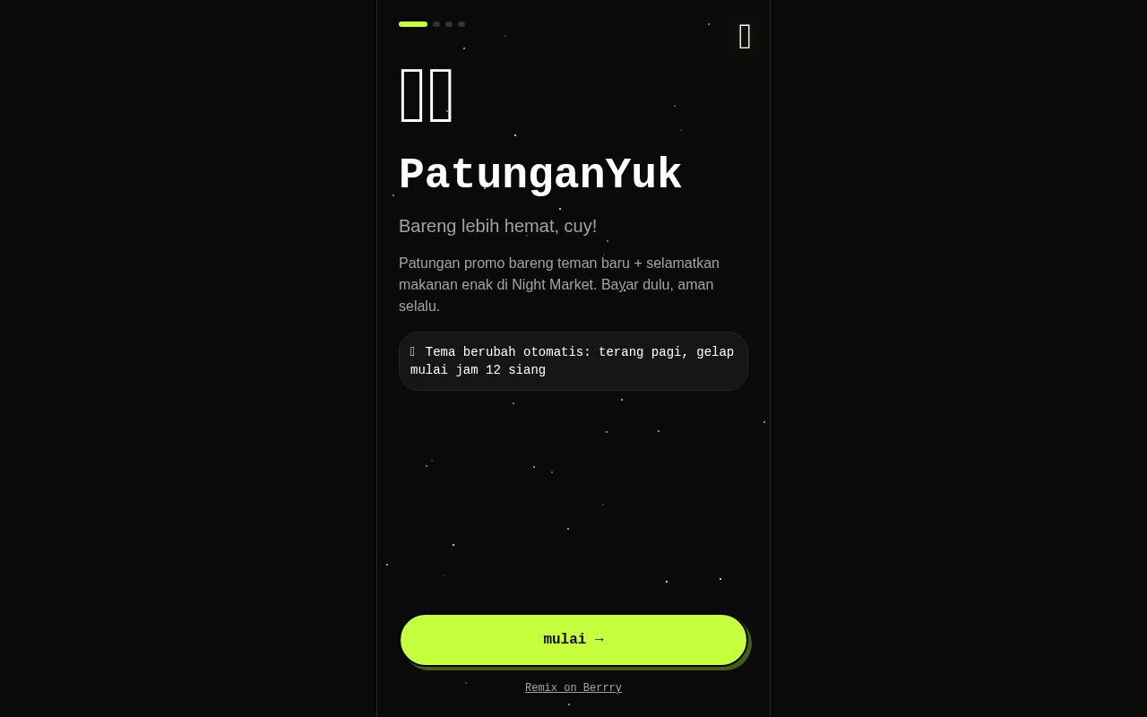 PatunganYuk Siang Malam screenshot