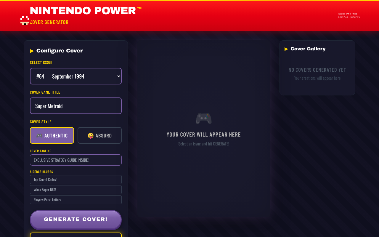 nintendopowergen app