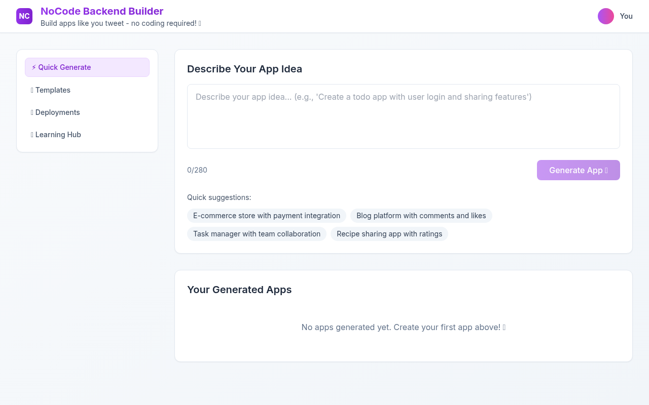 nocodebuilder app