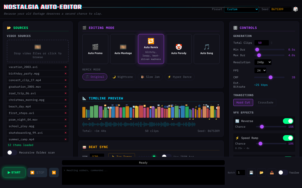 nostalgia-editor app