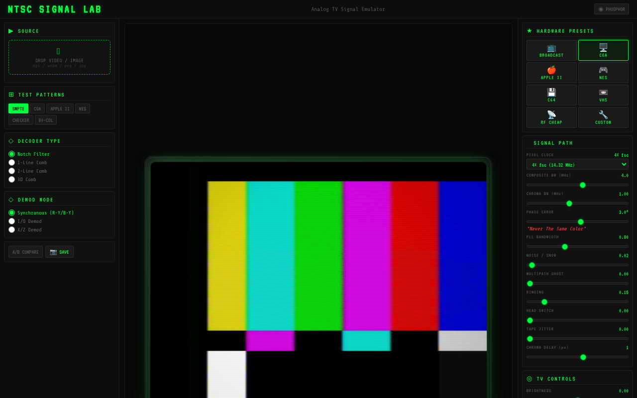 ntsc-accurate app