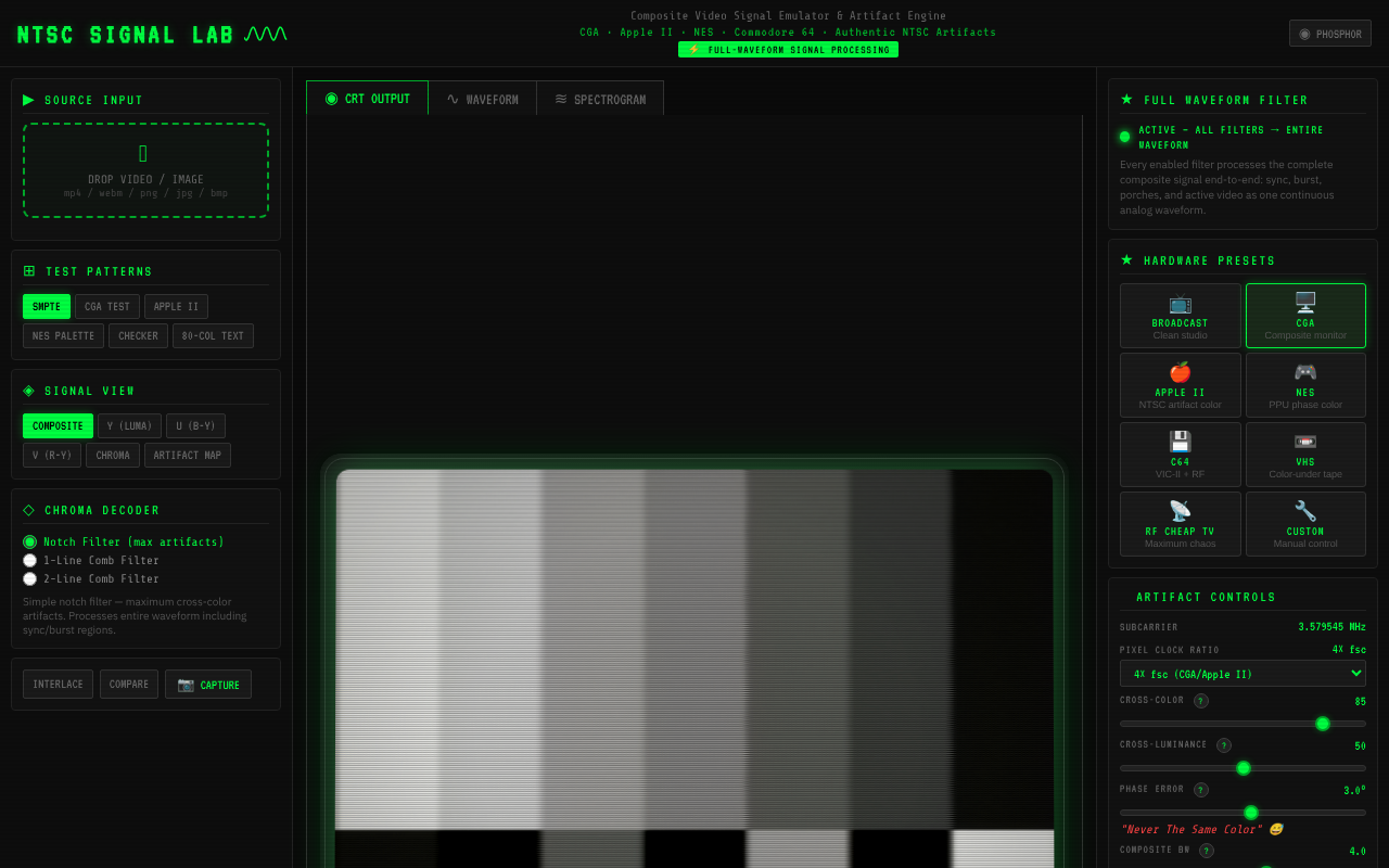 ntsc-full-waveform app