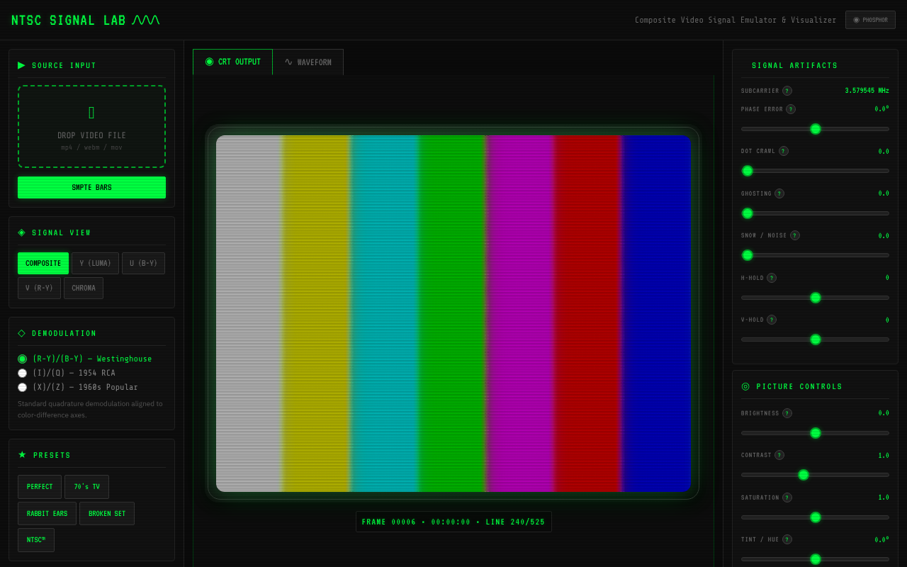 NTSC Signal Lab screenshot