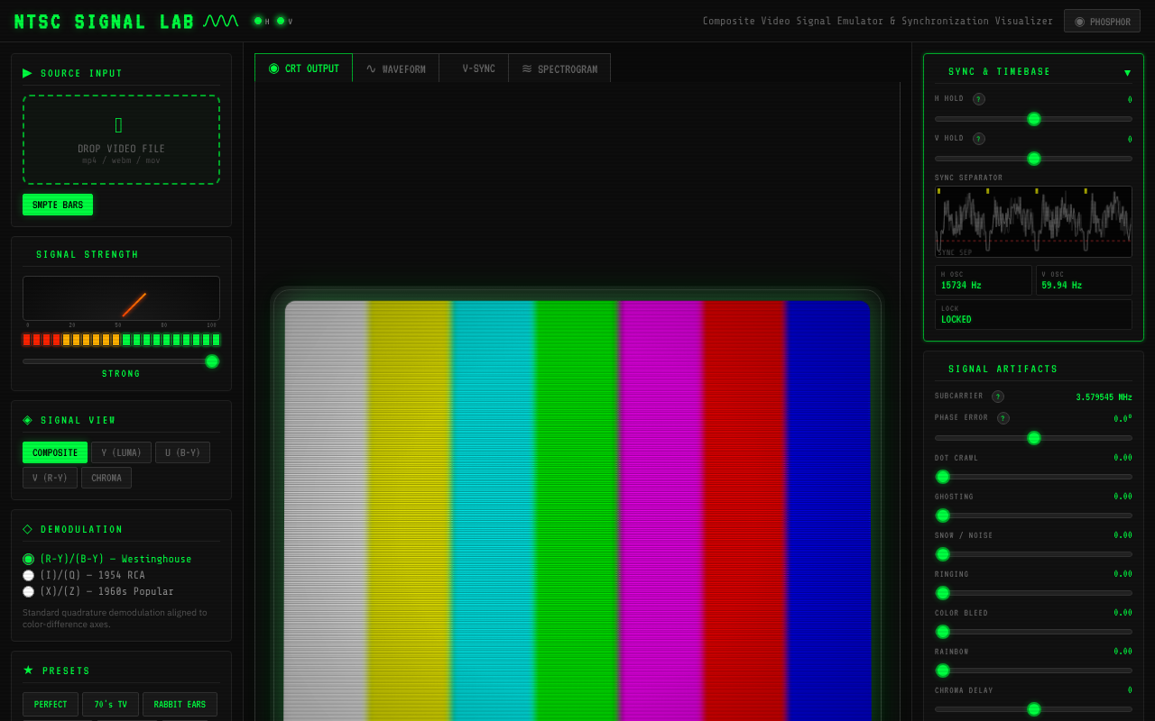 NTSC Signal Lab screenshot