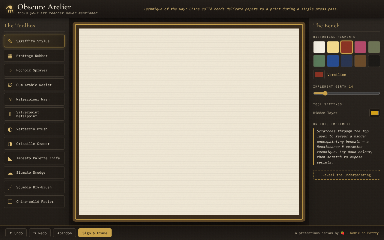 obscure-atelier-artist app