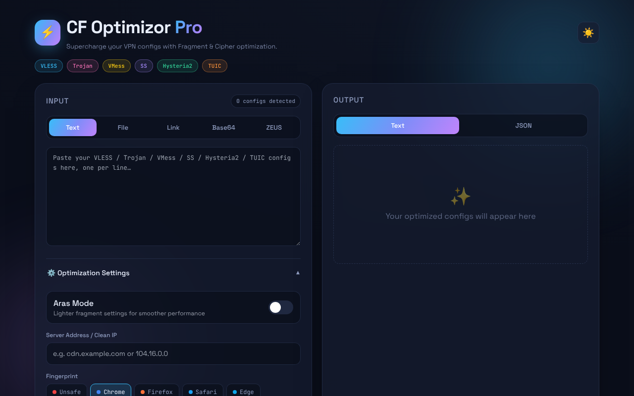 optimizor-pro-modern app