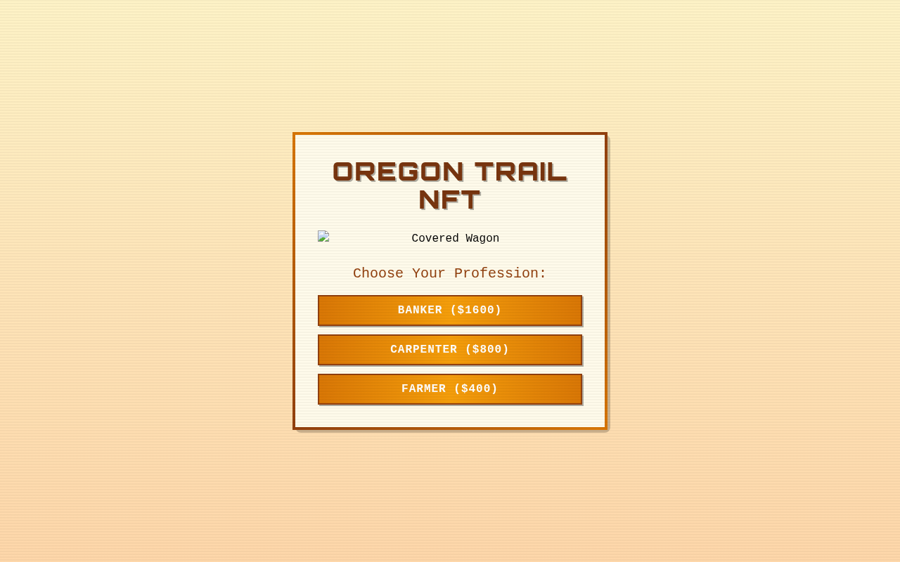 oregontrailnft app