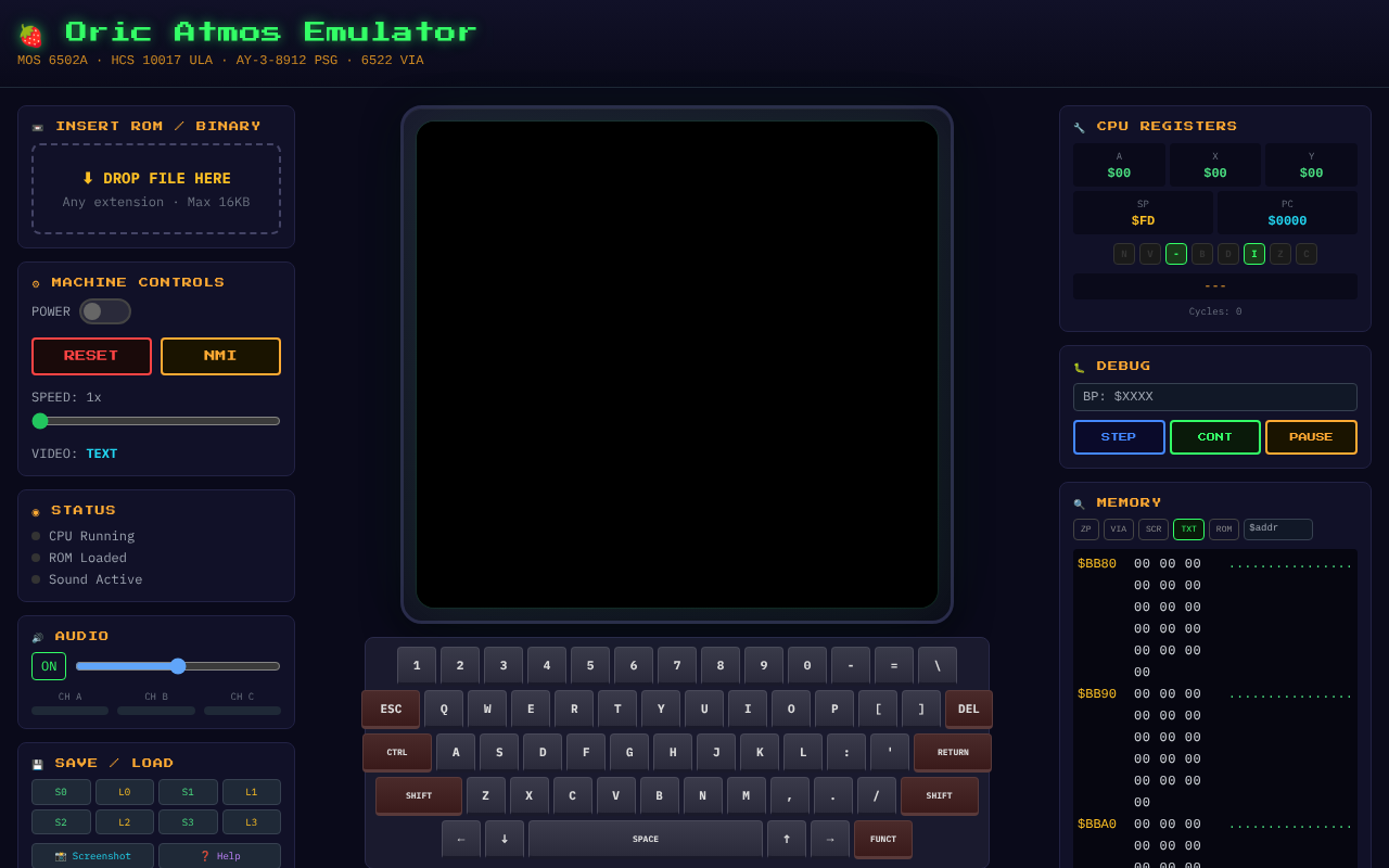 oric-emu app