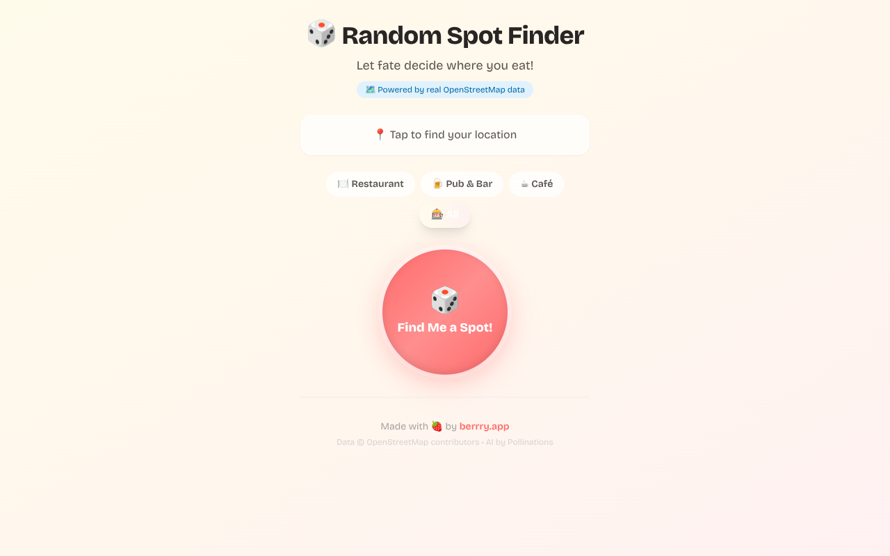 Random Spot Finder screenshot