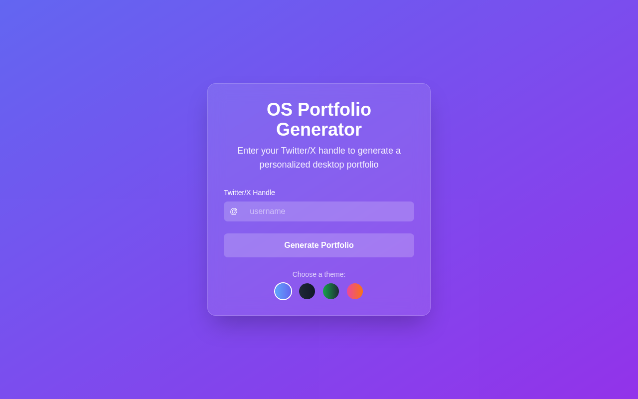 osportfolio app
