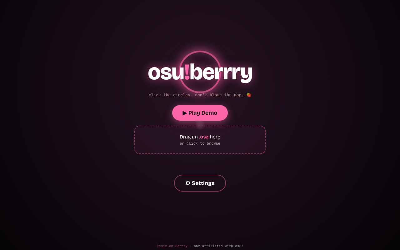 osu-berrry-rhythm app