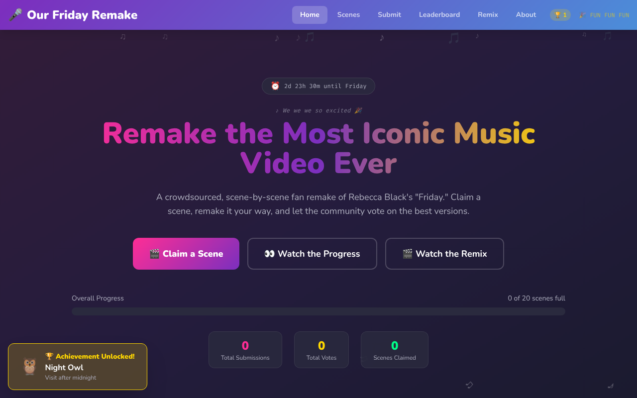 ourfridayremake app
