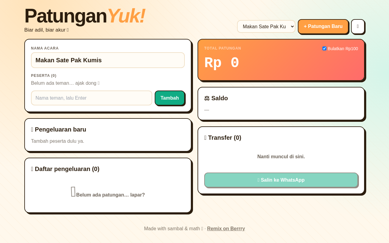 PatunganYuk screenshot