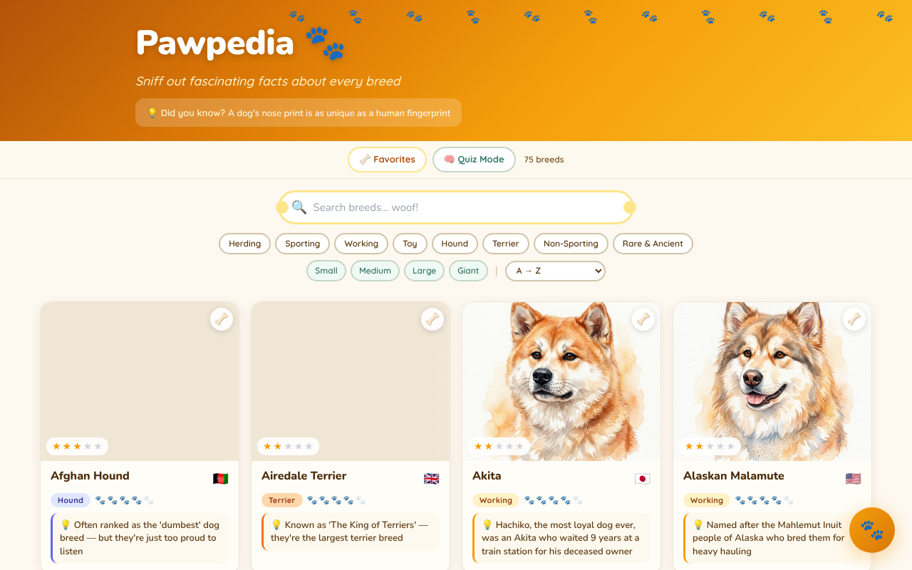pawpedia app