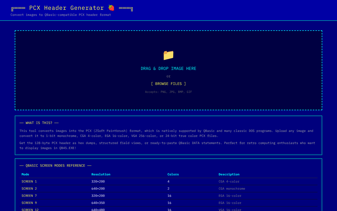 pcxheader app