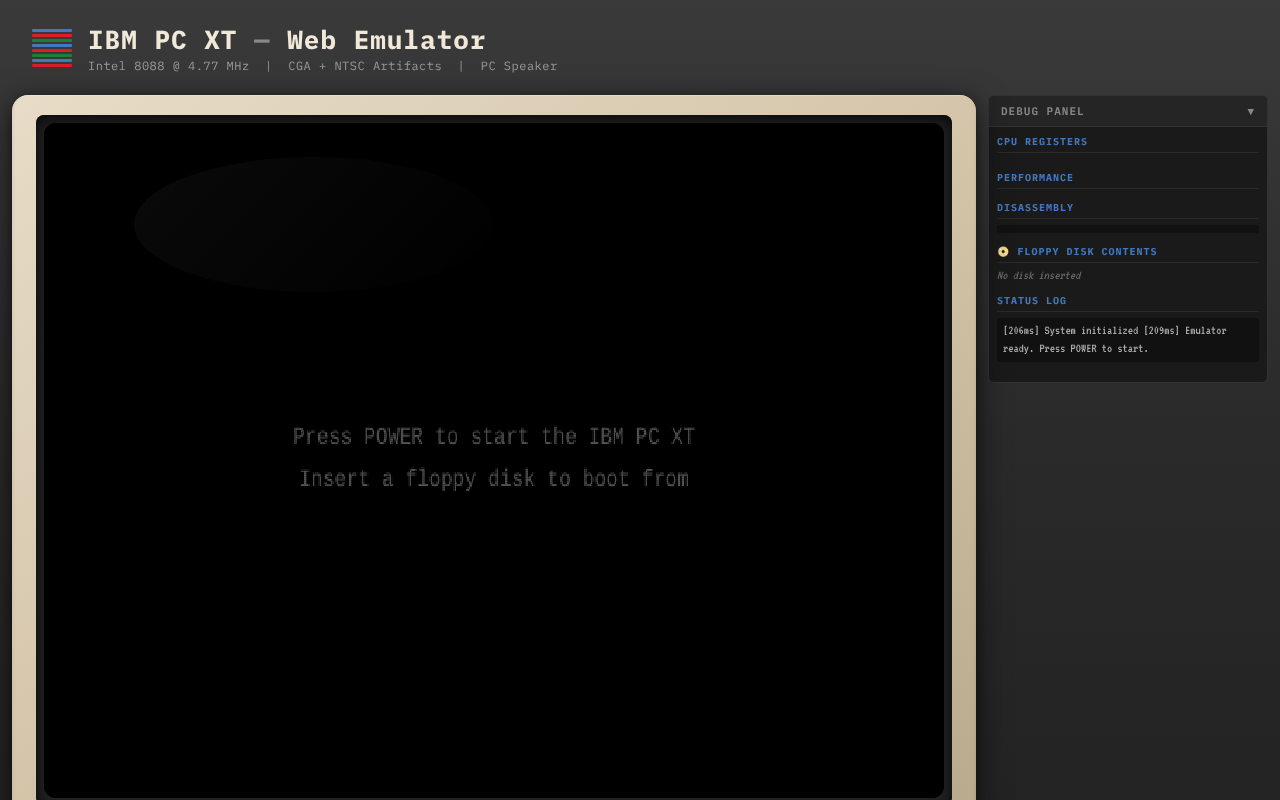 pcxt-web app