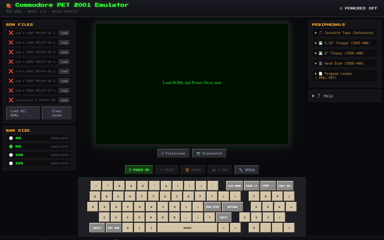 pet2001emu app