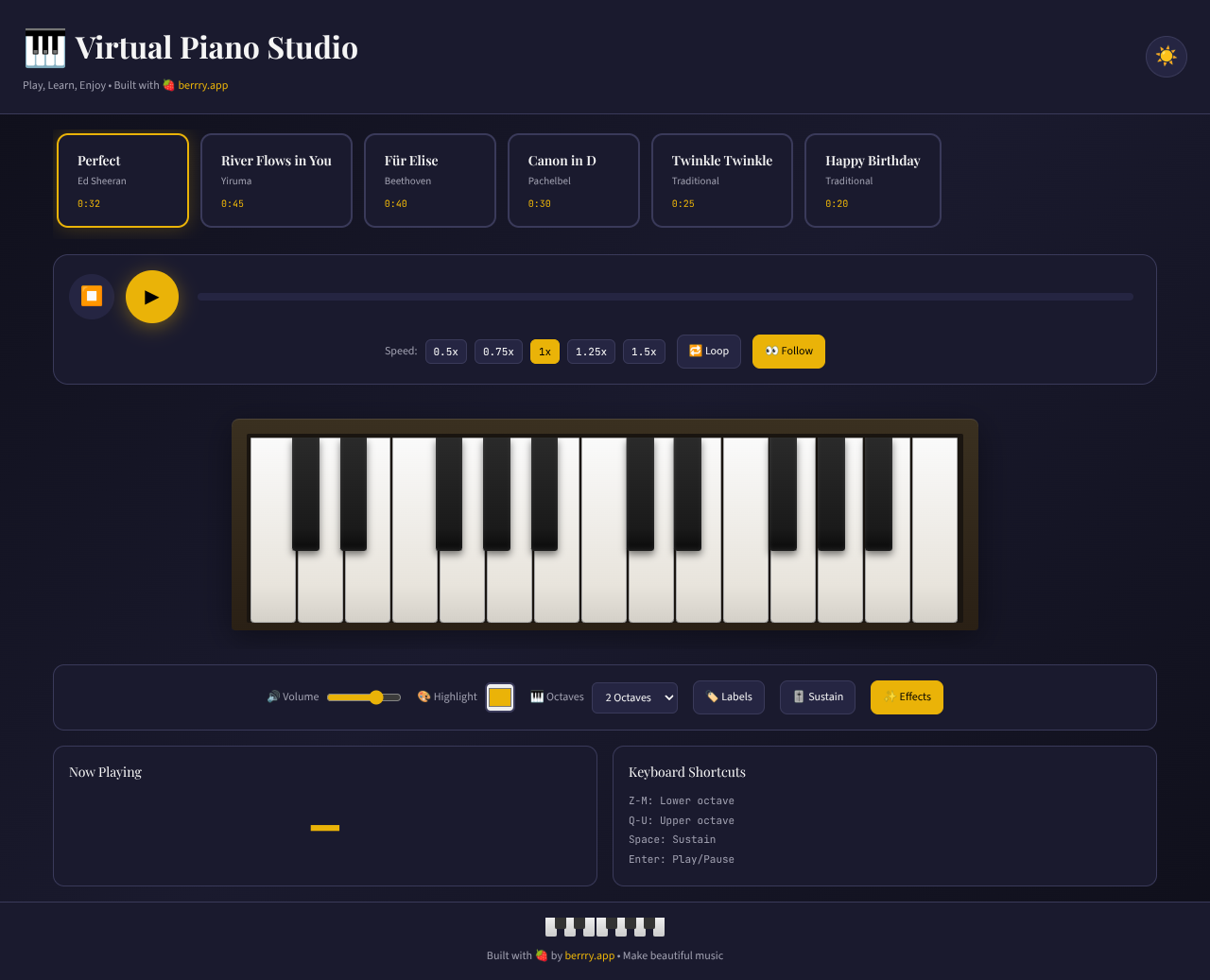Piano Studio screenshot