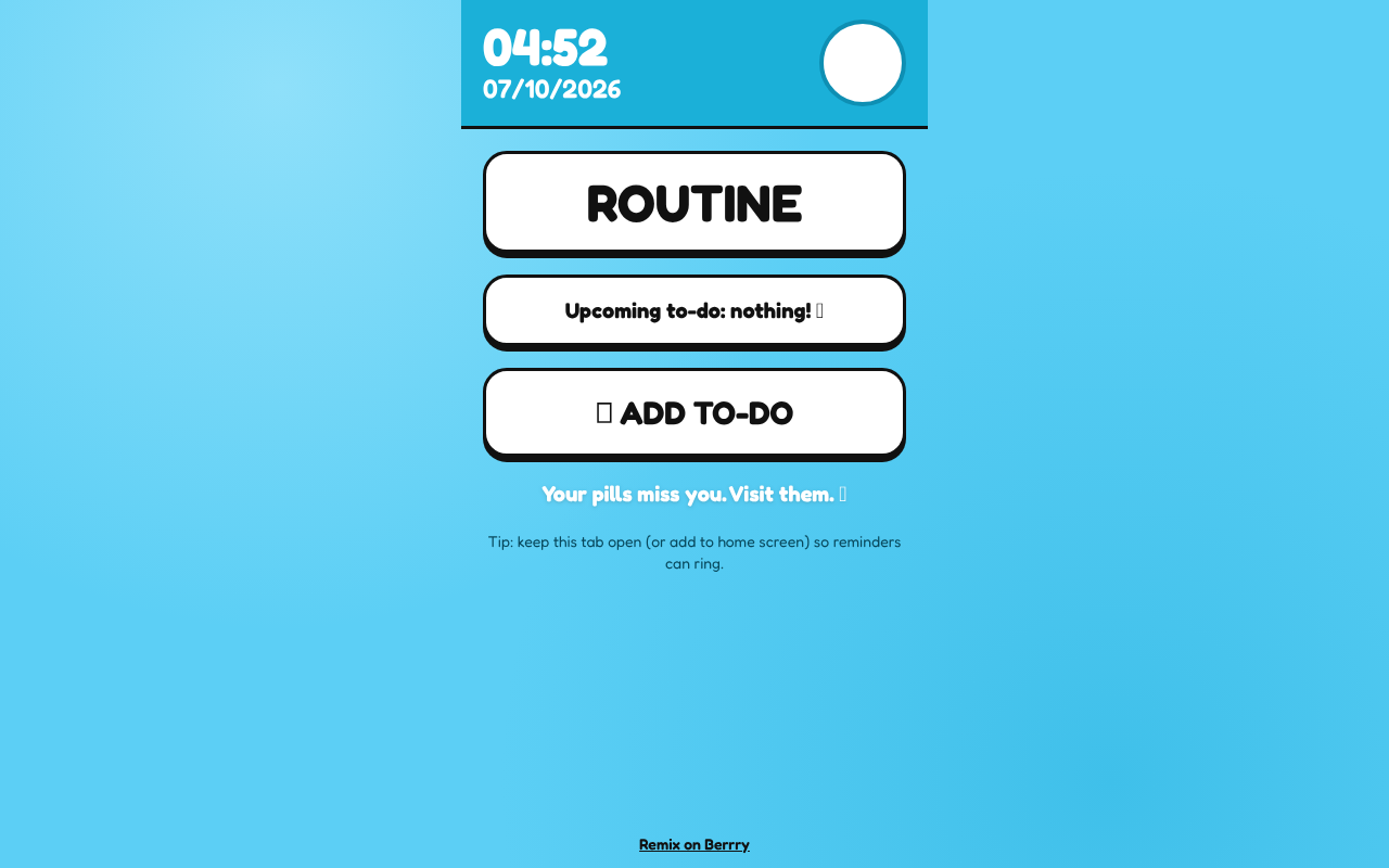 pillpal-routine-medication app