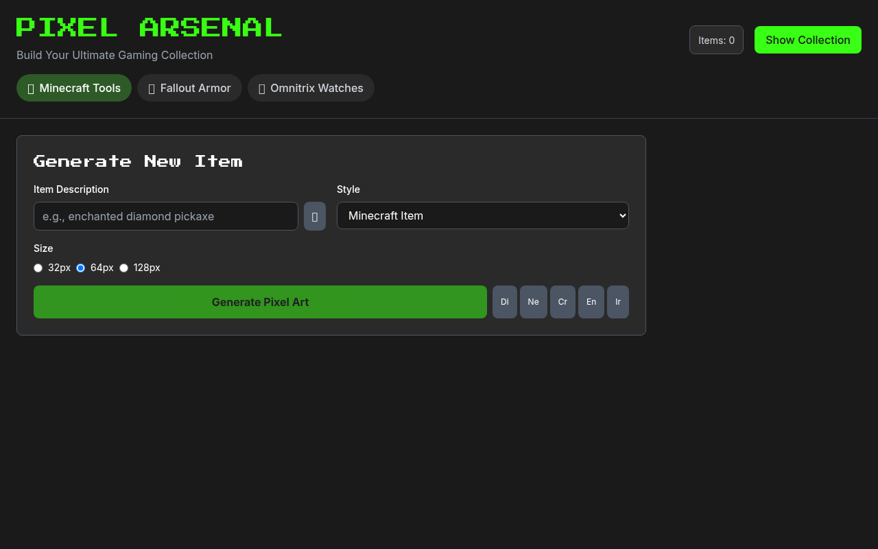 pixelarsenal app