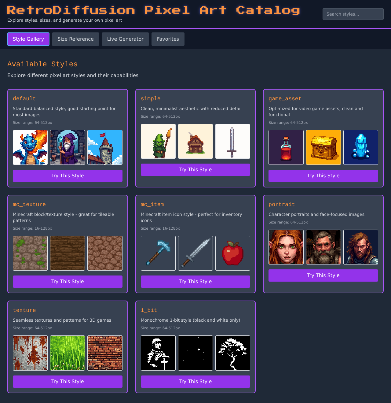 pixelcatalog app