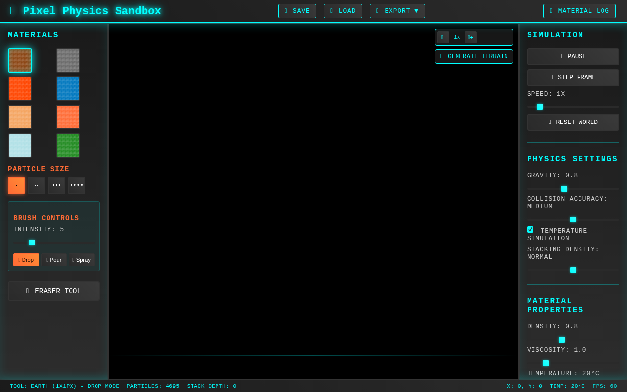 Pixel Physics Lab screenshot