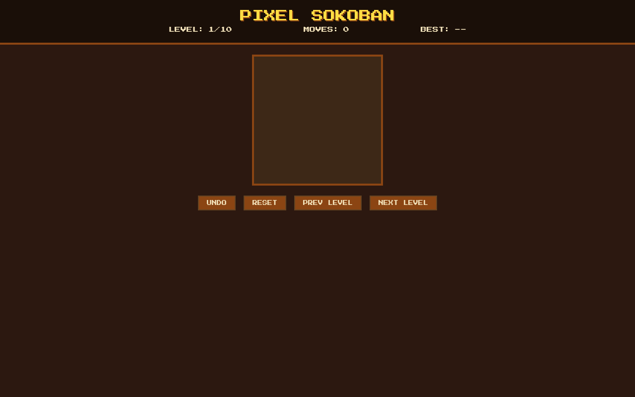Pixel Sokoban Puzzle screenshot