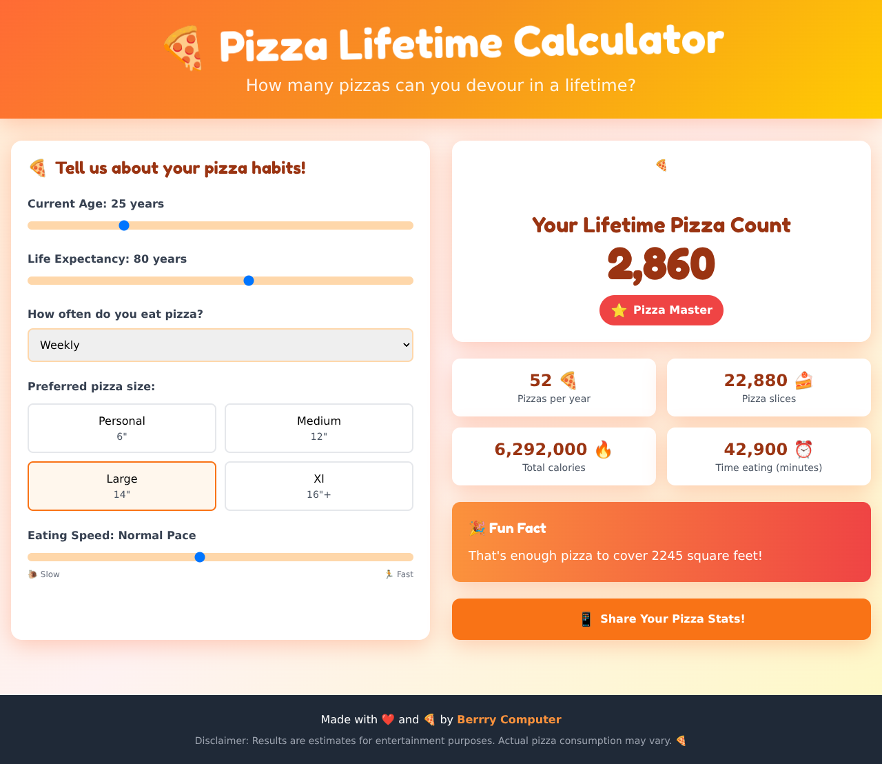pizzalifetime app