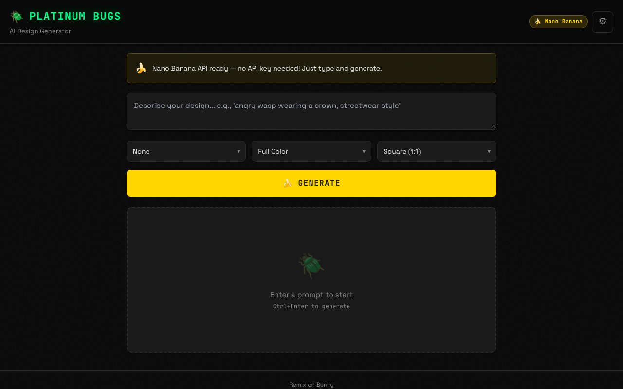 platinum-bugs app