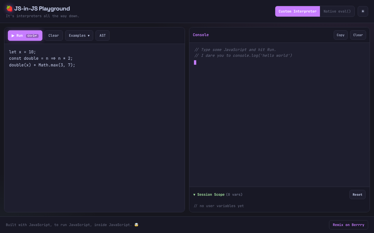 playground-javascript-interpreter app