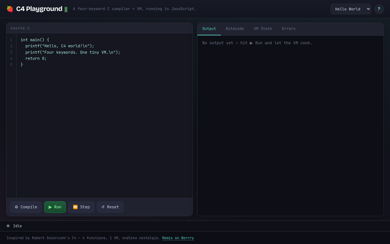 playground-tiny-compiler app