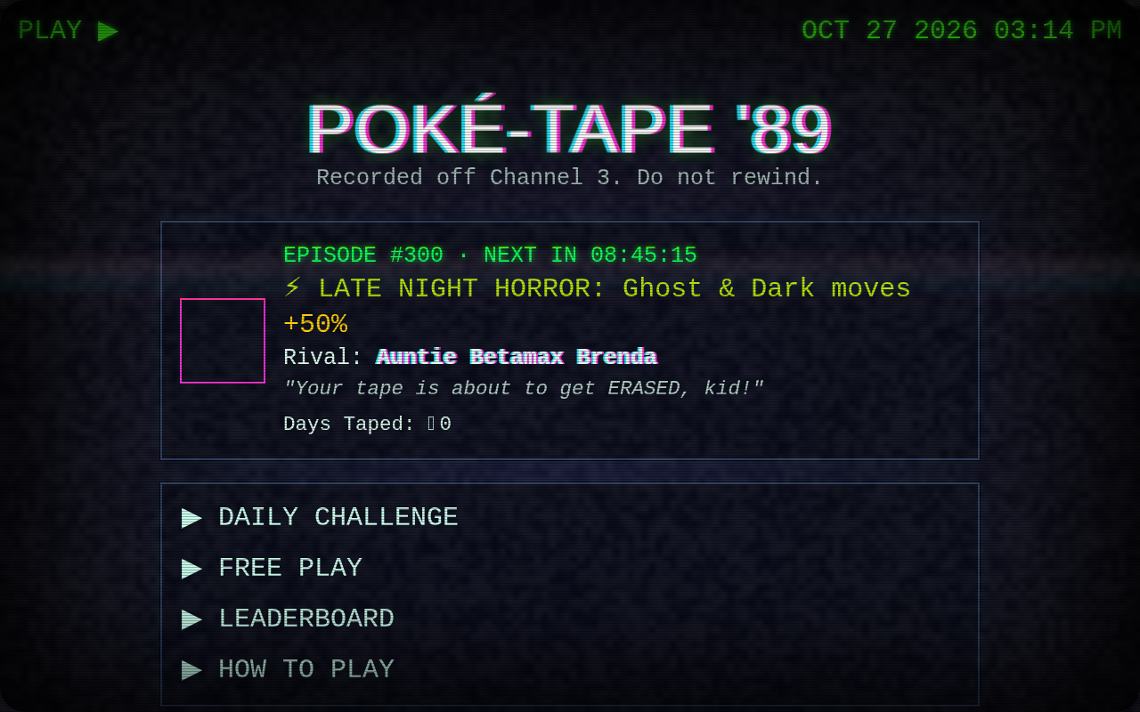 Poké-Tape '89 screenshot