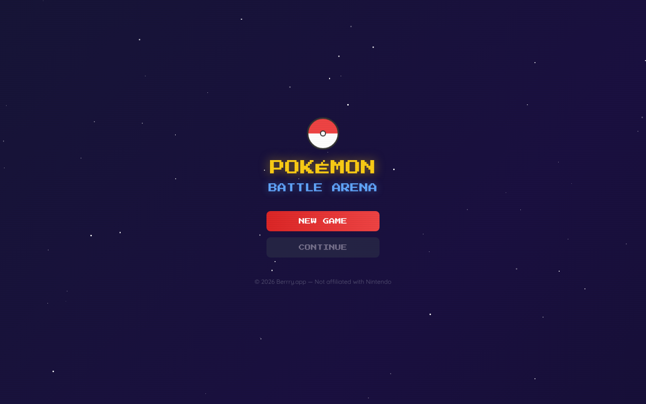 pokemon-battle-arena app