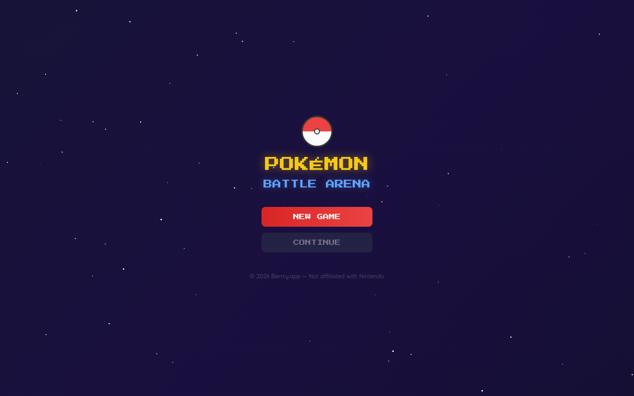 pokemon-battle-arena app