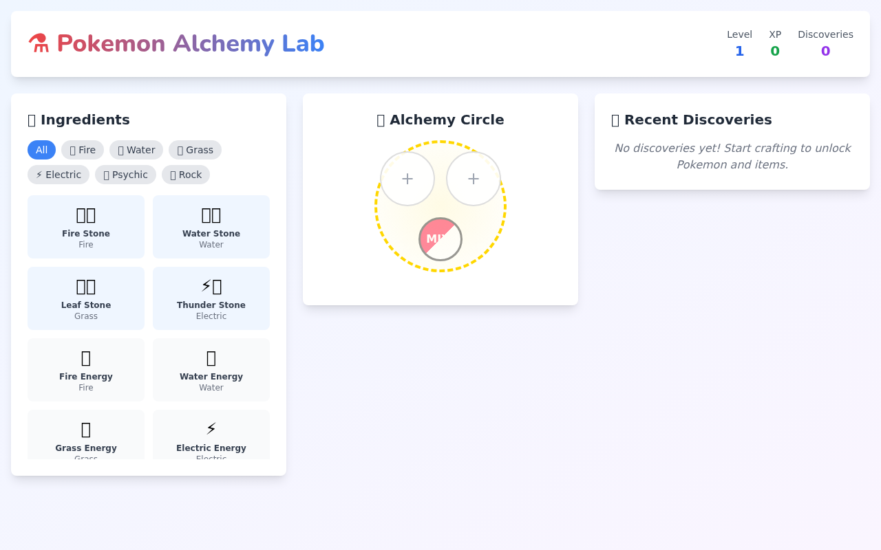 pokemonalchemy app