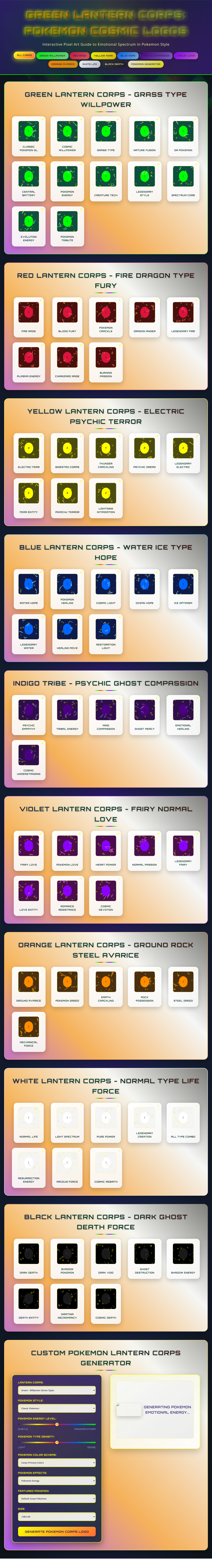 Pokemon Lantern Corps screenshot