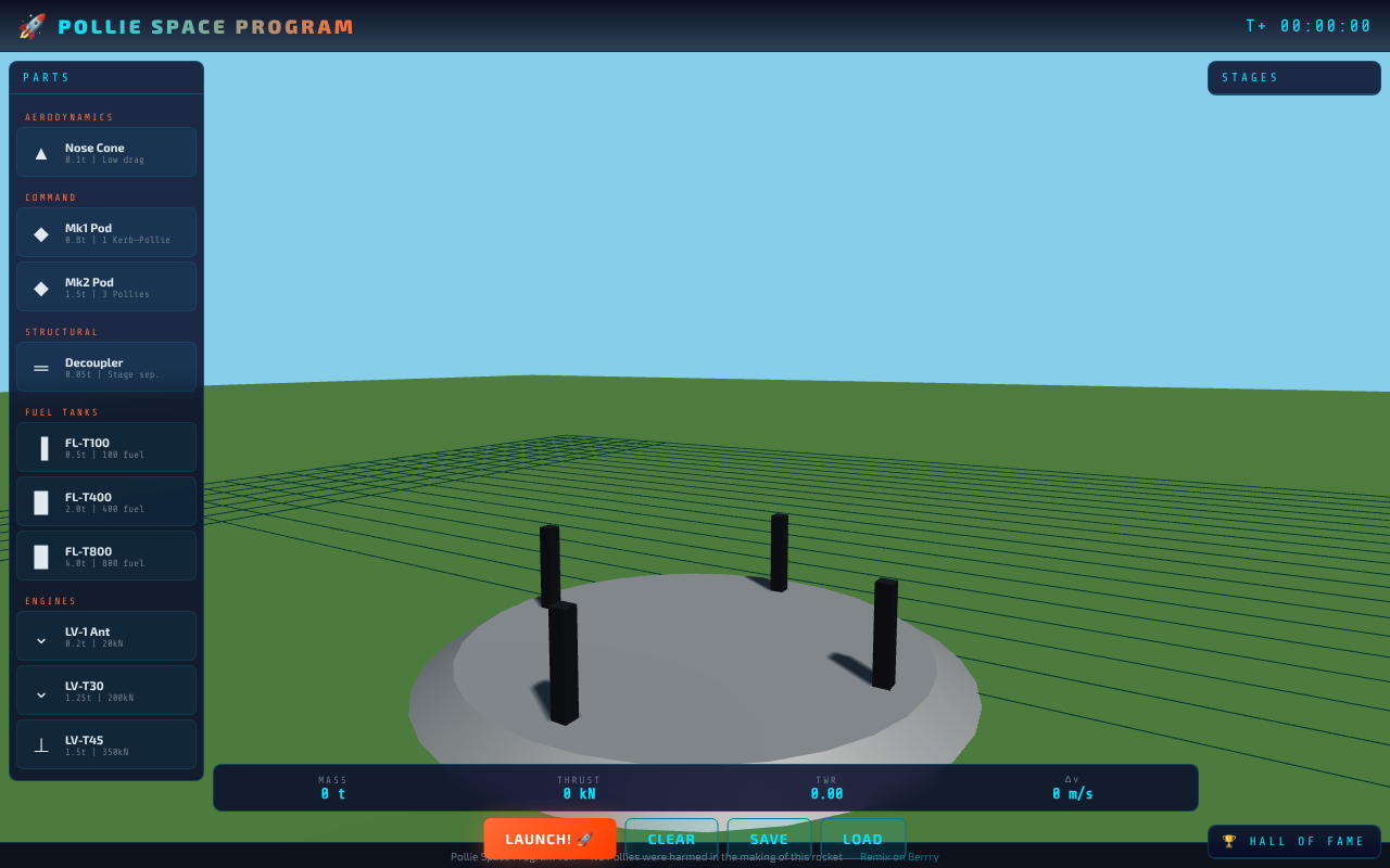 pollie-space-program app