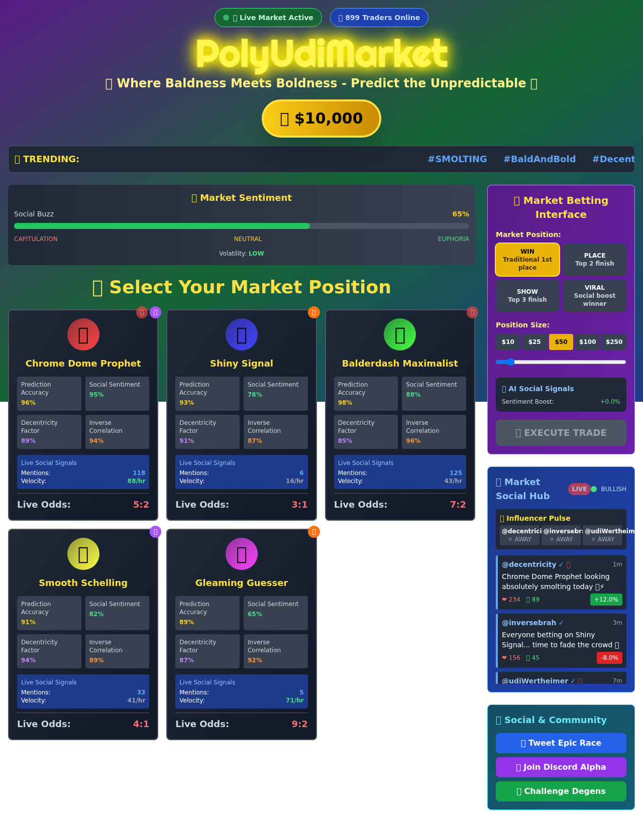 PolyUdi Race Market screenshot